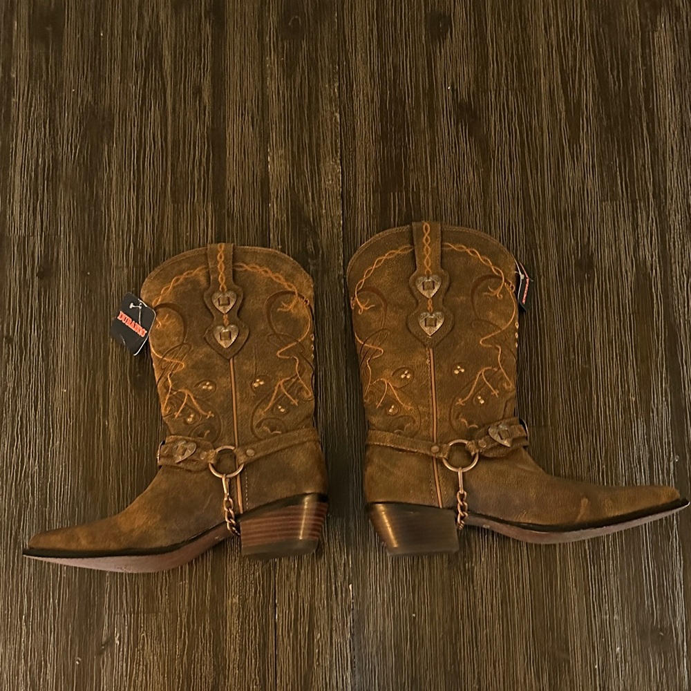 Durango Brown Heeled Western Boots